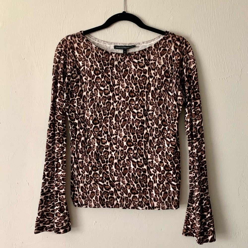 WHBM leopard print sweater. NWOT size S